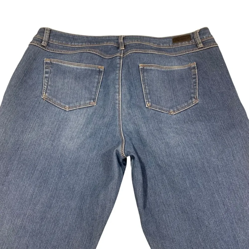 Natural Reflections Womens Flannel Lined Medium Wash Jeans 16 Outdoors Workwear
